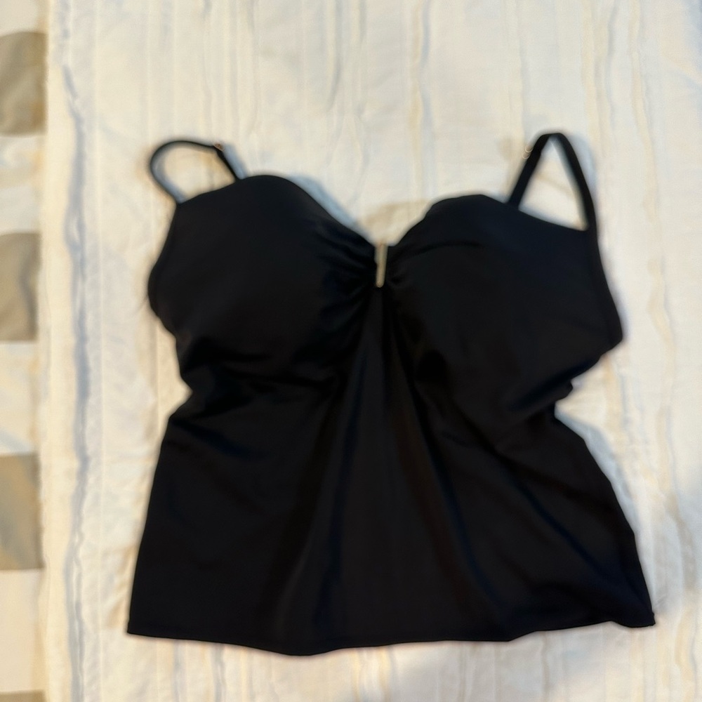 Victoria's Secret Black Tankini Top Size 36DDD